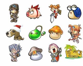 冒险岛动漫人物PSD文件图片