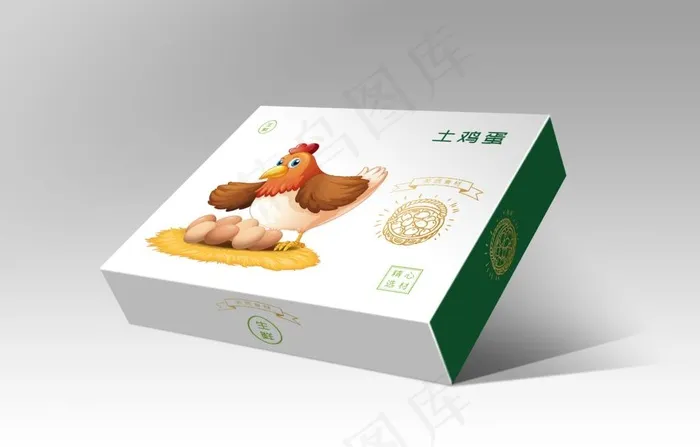 鸡蛋盒子样机图片psd模版下载