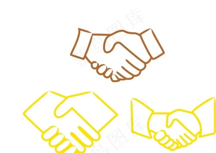 握手图片cdr矢量模版下载