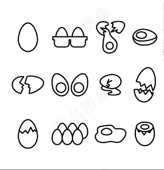 卡通鸡蛋图片