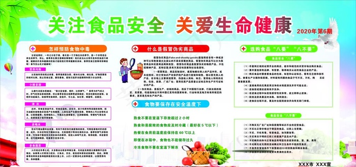 食品安全宣传栏图片cdr矢量模版下载