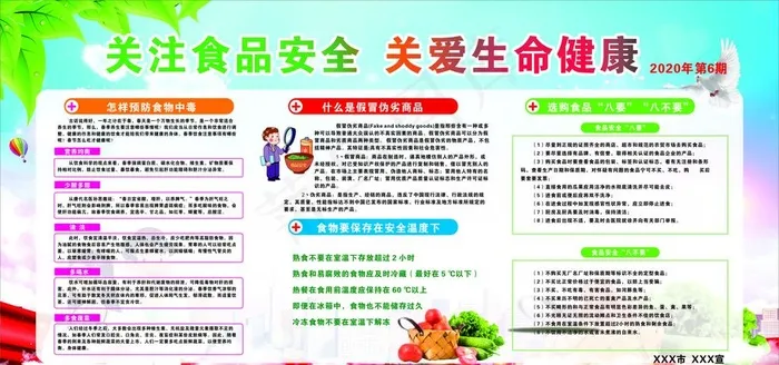 食品安全宣传栏图片cdr矢量模版下载