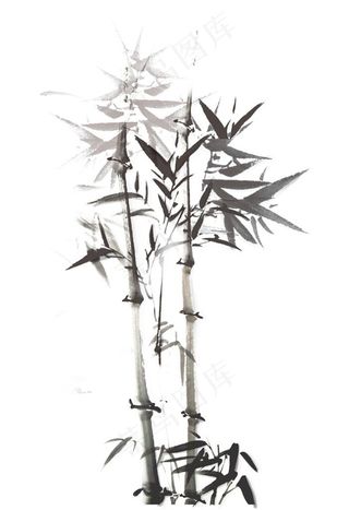 水墨竹子图片