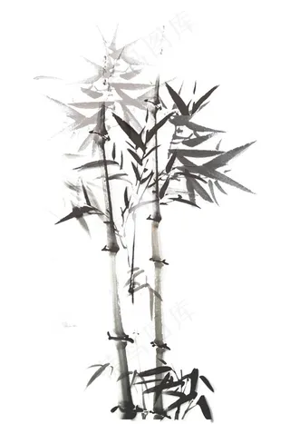水墨竹子图片