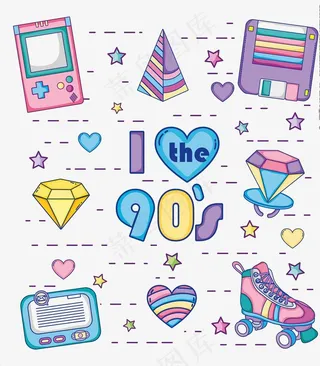 爱90年代漫画图片