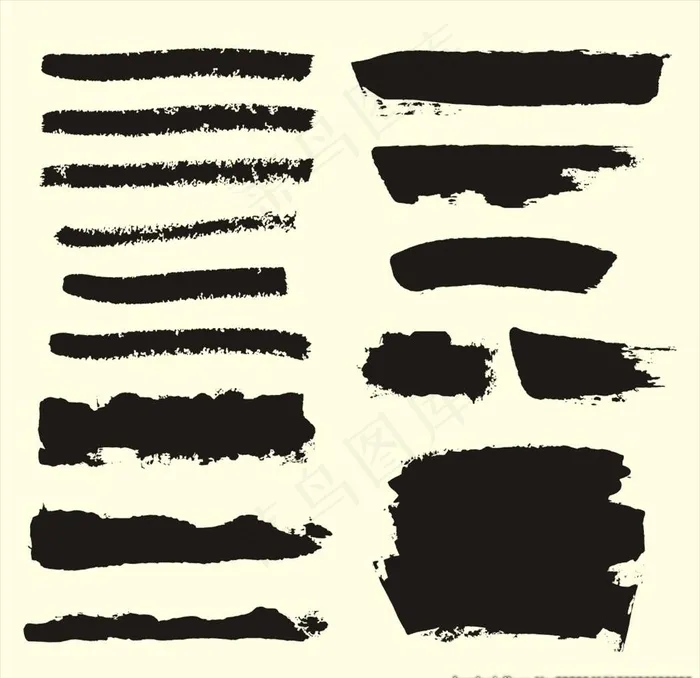 笔刷图片cdr矢量模版下载