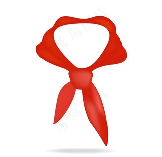 心形红领巾图片