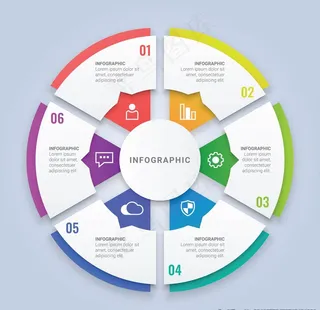 演示文稿流程步骤图表图片