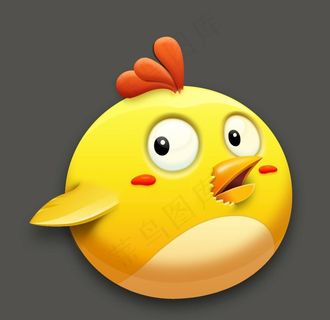 小黄鸡卡通图标图片