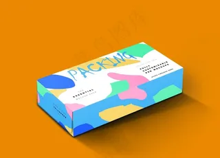 纸巾盒样机图片