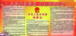 档案法宣传版面图片