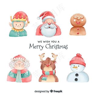 圣诞手绘卡通插画元素图片