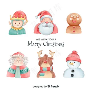 圣诞手绘卡通插画元素图片