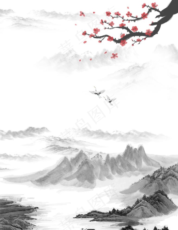 中国风背景图片(3543X4724(DPI:150))psd模版下载