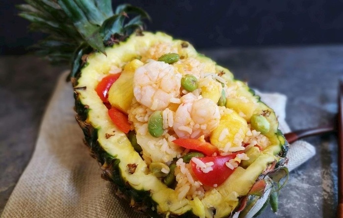 凤梨虾仁饭图片