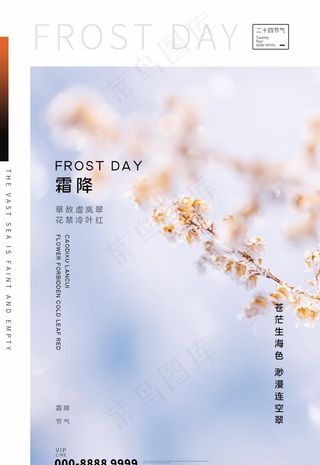 霜降海报图片