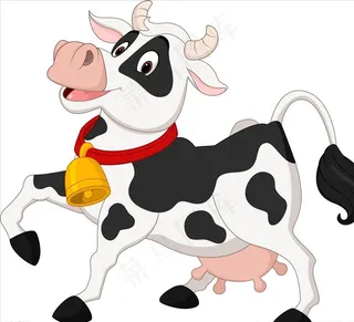 卡通奶牛图片
