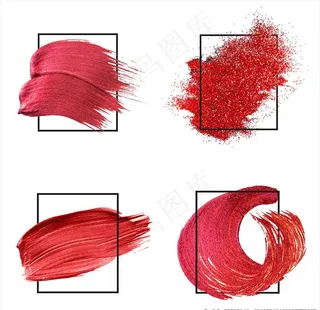 红色笔刷图片