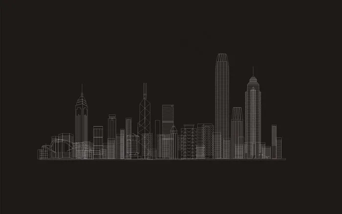 城市建筑  简笔城市 素描建筑图片