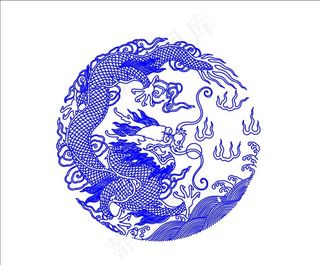 矢量龙纹纹理龙花纹龙腾图片