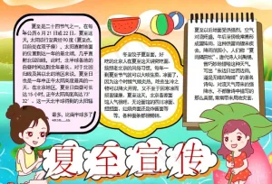 夏天小报图片
