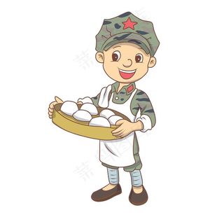 卡通军人图片