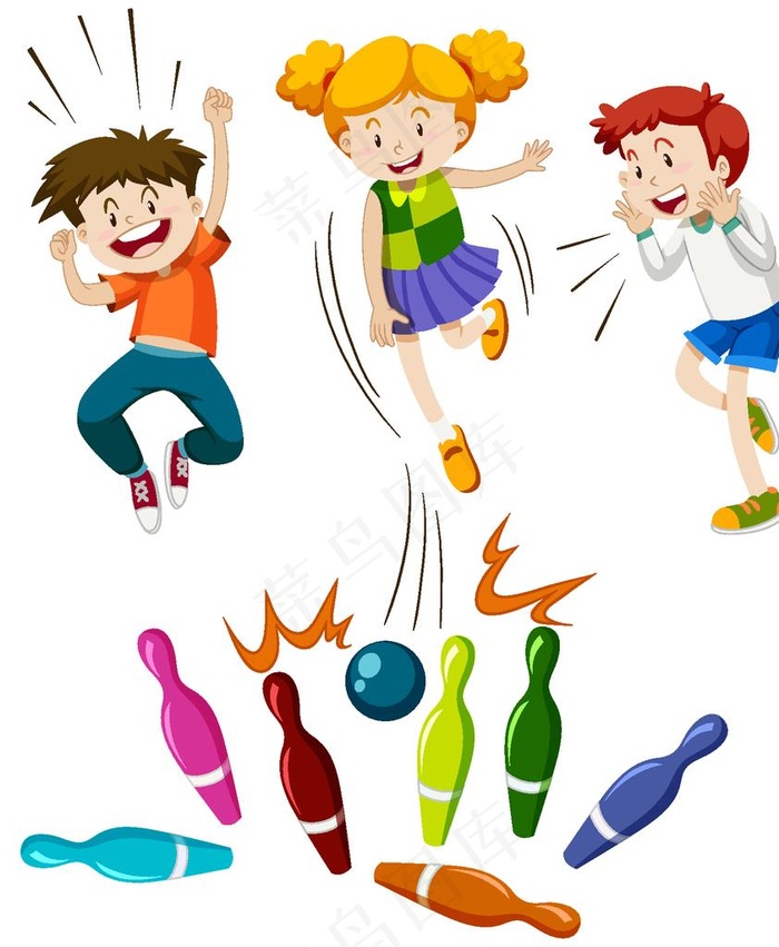 卡通儿童插画图片