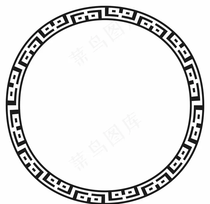 圆框图片ai矢量模版下载