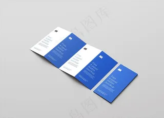 四折页样机图片