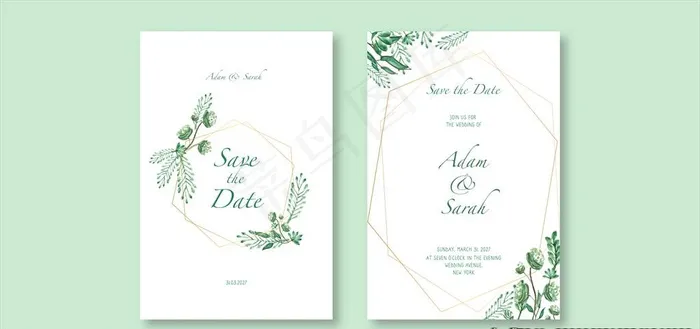 精美邀请函图片ai矢量模版下载