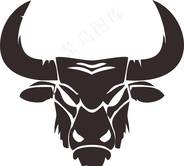 矢量牛头图片cdr矢量模版下载