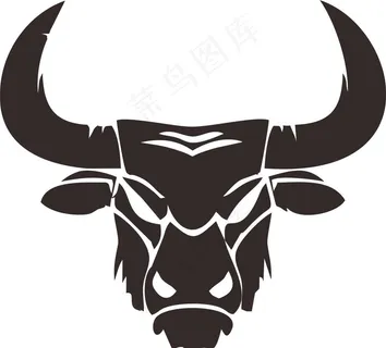 矢量牛头图片