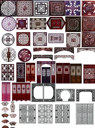 古代家具门窗大全图片