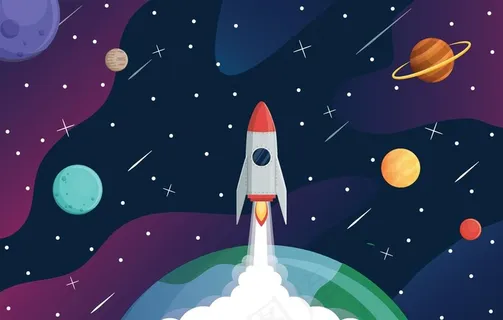 航天飞机 卡通图片