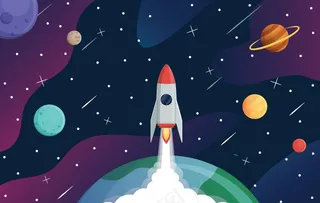 航天飞机 卡通图片