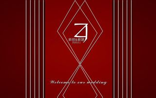 红色纹理婚礼图片