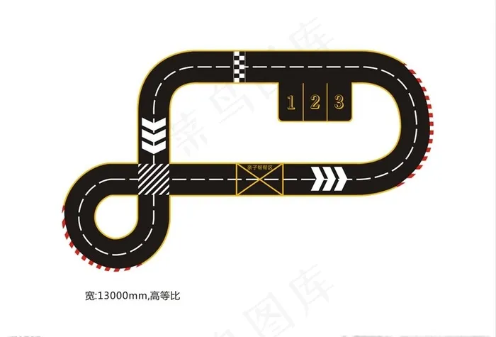 赛道地贴创意图片cdr矢量模版下载