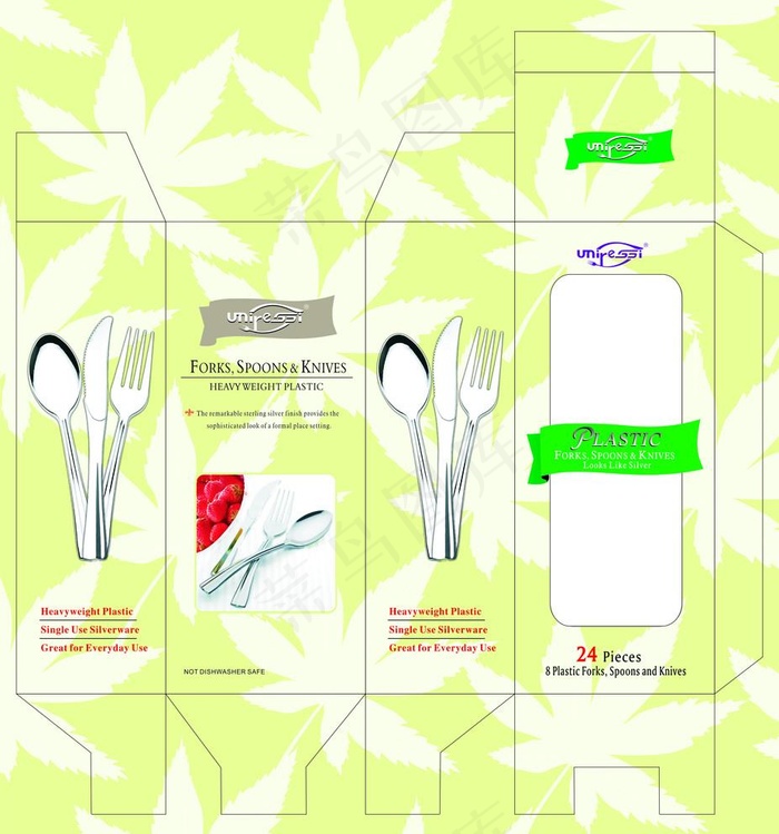 餐具包装图片cdr矢量模版下载
