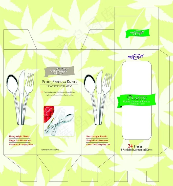 餐具包装图片cdr矢量模版下载
