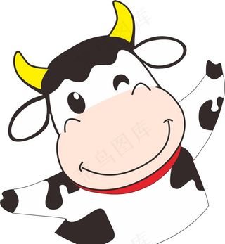 卡通奶牛图片