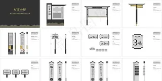 小区标识牌图片
