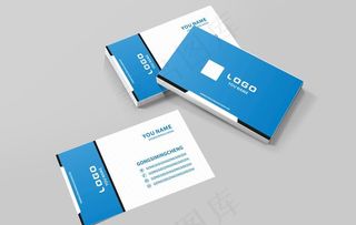 蓝色名片图片