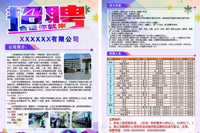 招聘传单图片(210X297)cdr矢量模版下载