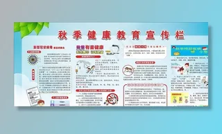秋季健康教育宣传栏图片