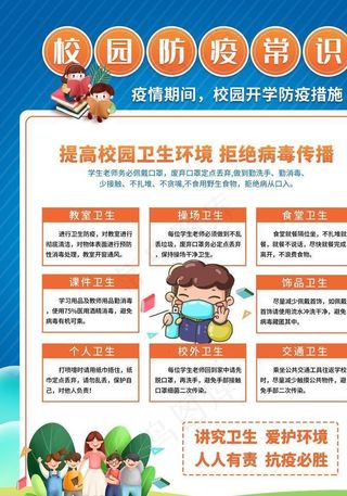 校园防疫常识图片