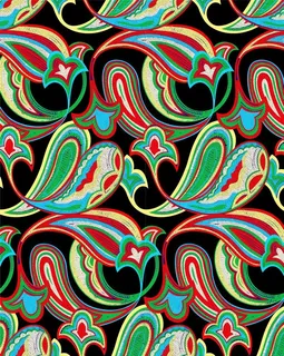 腰果花 佩斯利涡旋纹 图片