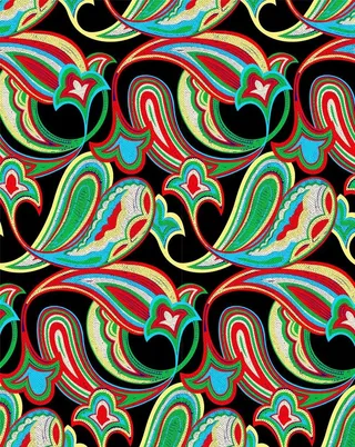 腰果花 佩斯利涡旋纹 图片