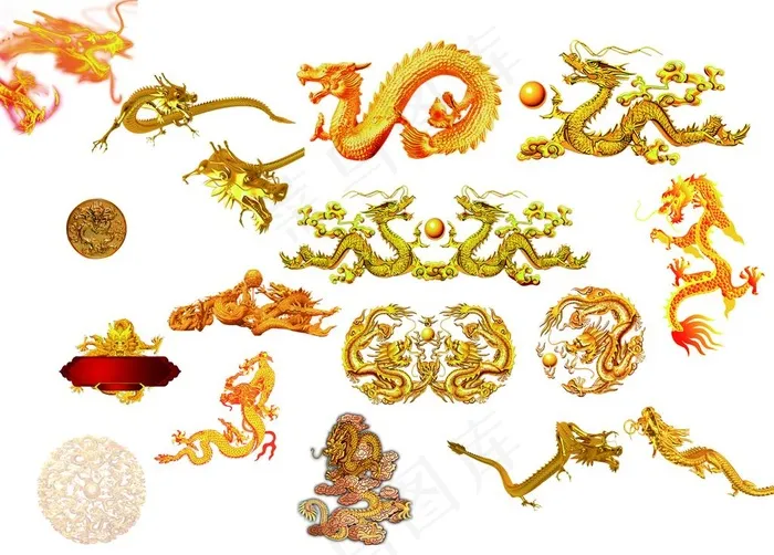 金龙图片(3543X2651(DPI:300))psd模版下载