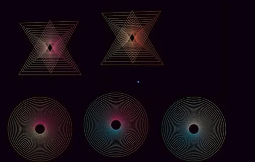 科技感线条 线条图形 手绘线画图片