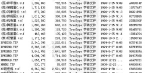 韩文字体